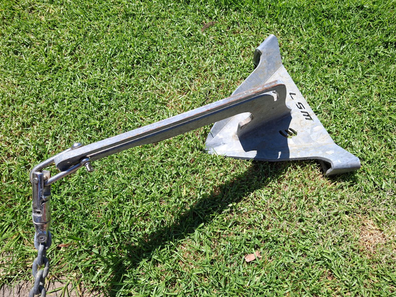 An LSM Mud Magnet galvanised anchor