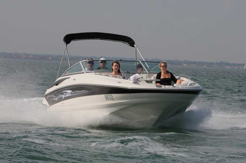 Crownline deck boat