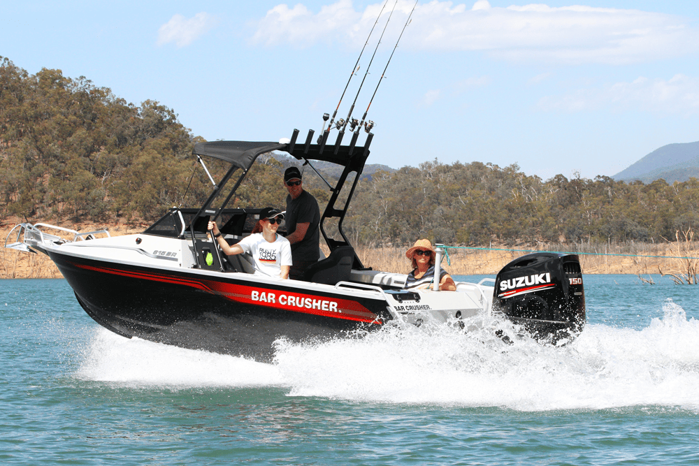 The Barcrusher 615BR is a safe family boat with a functional casting platform and plenty of other innovative features