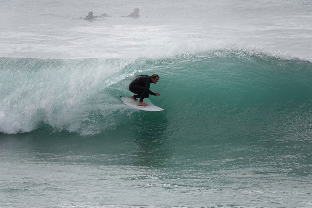 Surfing at Camel Rock