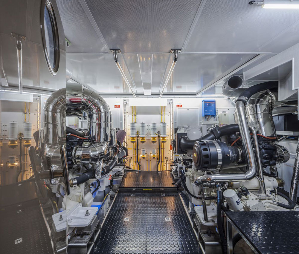 BOAT ENGINE ROOM